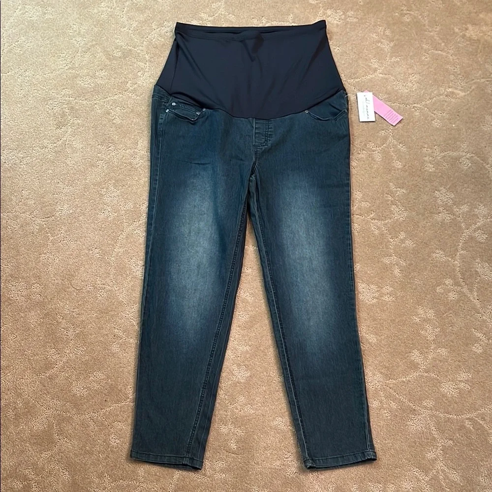 NWT Oh! Mamma Full Panel Maternity Jeans, 1X